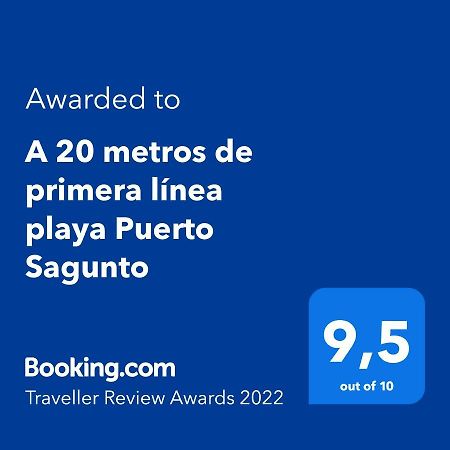 A 20 Metros De Primera Linea Playa Puerto Sagunto Ascensor Wifi Exteriér fotografie